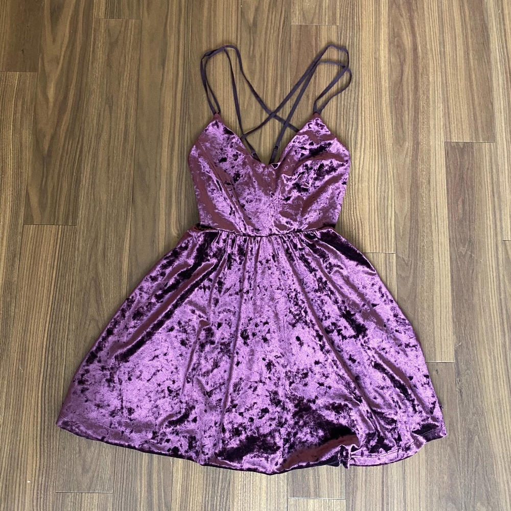Strappy Velvet Dress